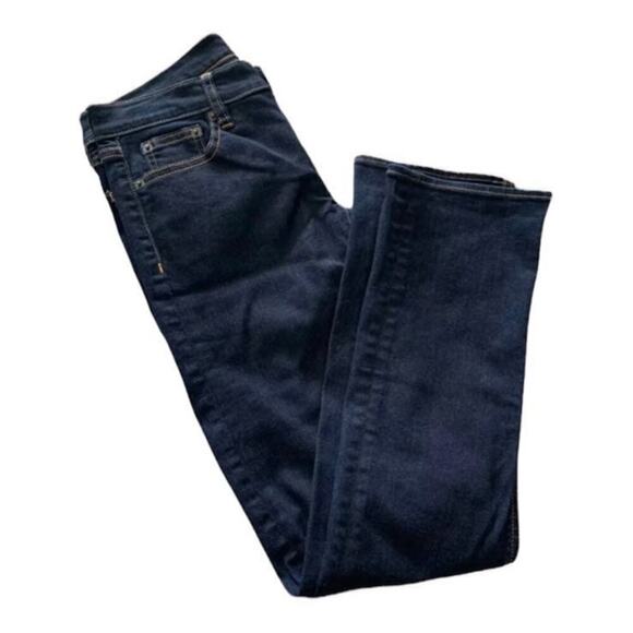 J.Crew Junior Womens Dark Blue Skinny Stretch Denim Jeans Size 25/29 - Picture 2 of 7